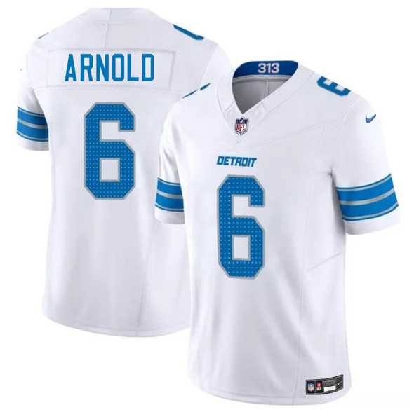 Men & Women & Youth Detroit Lions #6 Terrion Arnold White 2025 F.U.S.E. Vapor Limited Stitched Jersey->detroit lions->NFL Jersey